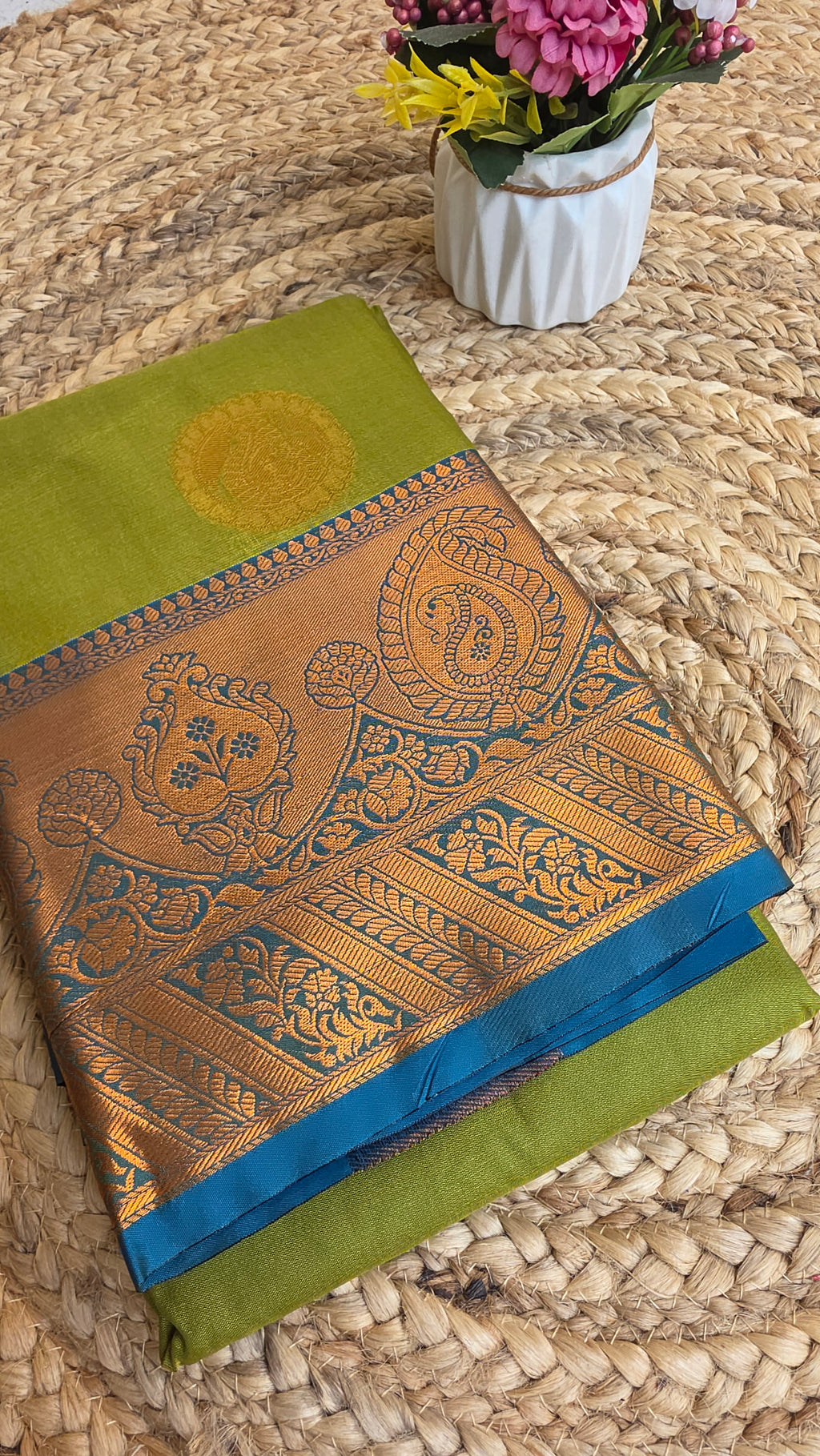 Semi kanchipuram silk saree silk saree
