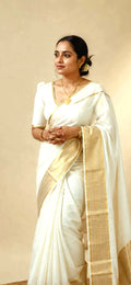 Mulcotton saree with tussels