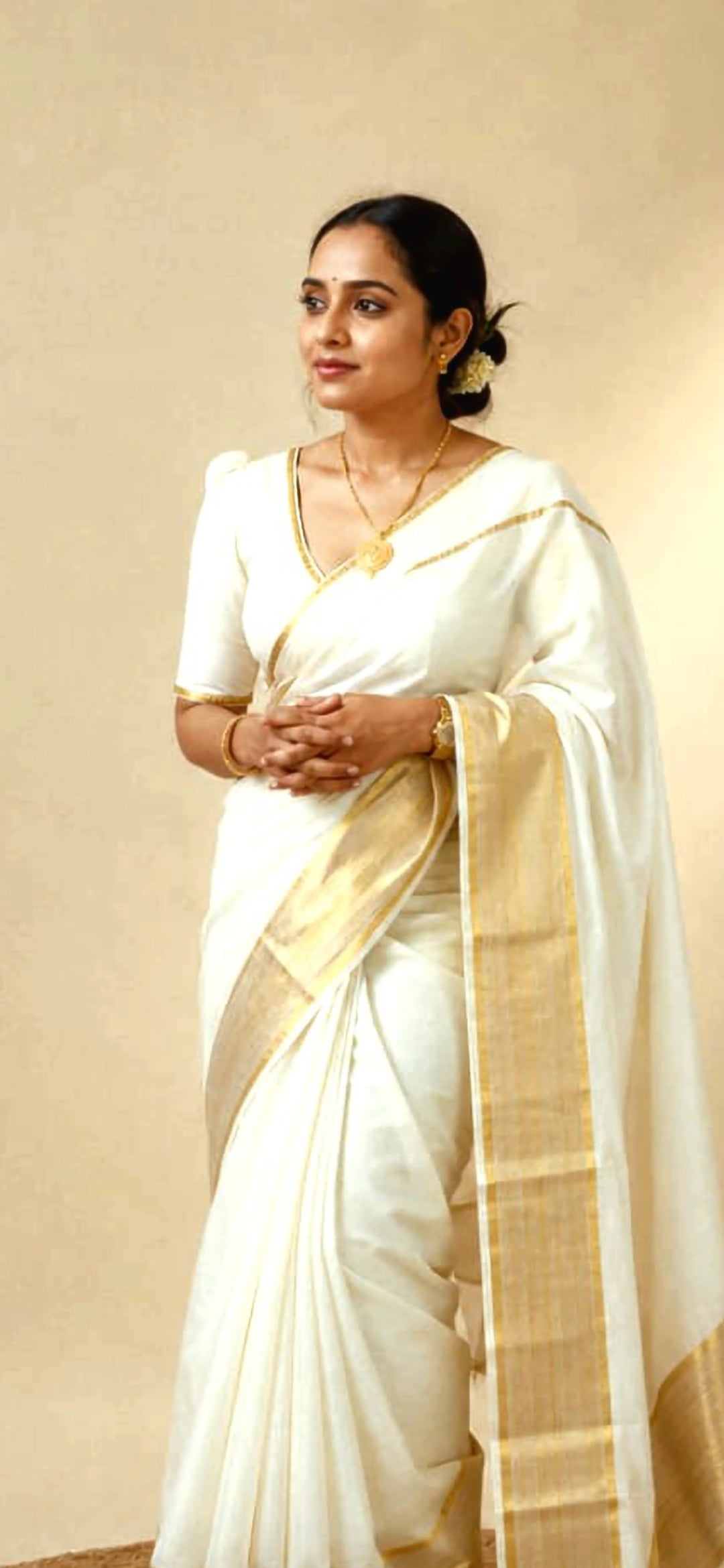 Mulcotton saree with tussels