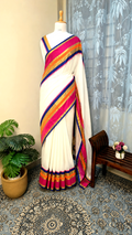 Mulcotton saree with kanchi border