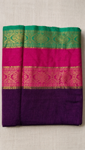 Mulcotton kanchi border saree